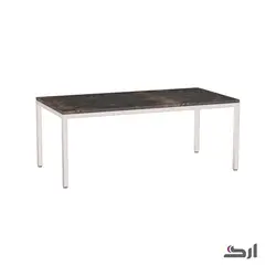 میز مستطیل(۵/ ۵۷ * ۱۱۵)با پایه فلزی با صفحه سنگ  ۵۰۲۰MS