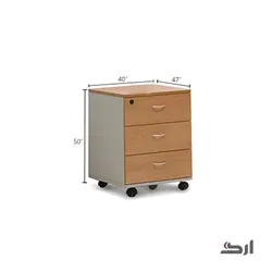 فایل سه کشو چرخدار بنفشه ۱