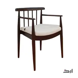 صندلی دسته دار لونا وود چوبی P896