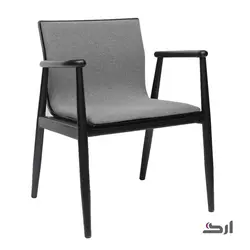 مبل اداری یک نفره دسته دار چوبی مالمو 2