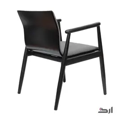 مبل اداری یک نفره دسته دار چوبی مالمو 2