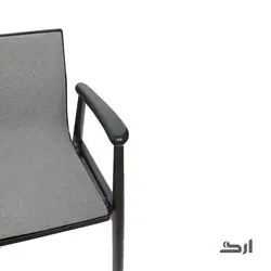 مبل اداری یک نفره دسته دار چوبی مالمو 2