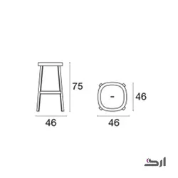 چهارپایه فلزی لاکی N105MW