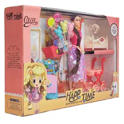 عروسک باربی همراه با کیف و کالسکه