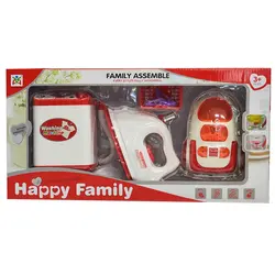 ست اسباب بازی 3 تیکه اتو، لباسشویی و جاروبرقی