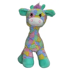 عروسک زرافه چهل تکه 30 سانتی