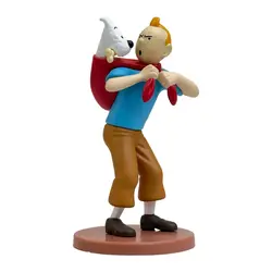 فیگور تن تن و میلو همراه با کوله قرمز جعبه دار اورجینال - دنیای عروسک