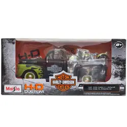 ماکت ماشین فورد F-350 مشکی سبز اسپرت همراه با موتور FXSTB کد 32171 - دنیای عروسک