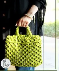 کیف دستی مکرومه بافی