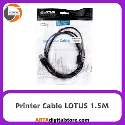 کابل پرینتر LOTUS Black طول 1.5m