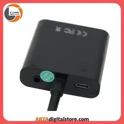 تبدیل HDMI To VGA به همراه کابل صدا و کابل Micro USB