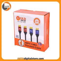 کابل HDMI Cable Gold Oscar Black طول 10m