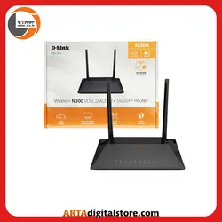 مودم روتر دی لینک D-Link DSL-224 N300 VDSL2 300Mbps Black