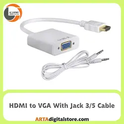 تبدیل HDMI To VGA به همراه کابل صدا