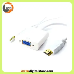 تبدیل HDMI To VGA به همراه کابل صدا