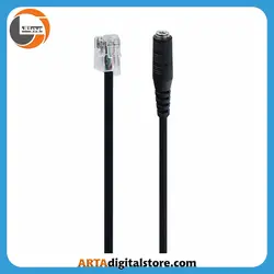 تبدیل سوکت تلفن به مادگی ۳٫۵ میلی متری TSCO TCRA1401 RJ9 30CM