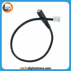 تبدیل سوکت تلفن به مادگی ۳٫۵ میلی متری TSCO TCRA1401 RJ9 30CM