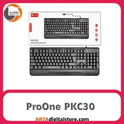 کیبورد پرووان Keyboard ProOne PKC30 Black
