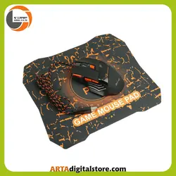موس گیمینگ پی نت P-net Gaming GM.15 Black بهمراه موس پد