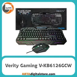 موس و کیبورد گیمینگ Verity Gaming V-KB6126GCW