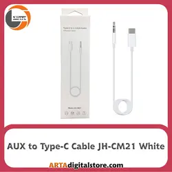 کابل تبدیل تایپ سی به جک 3.5  AUX to Type-C  JH-CM21 White