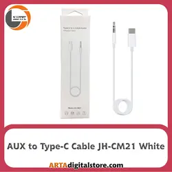کابل تبدیل تایپ سی به جک 3.5  AUX to Type-C  JH-CM21 White
