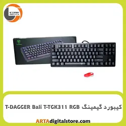 کیبورد گیمینگ T-DAGGER Bali T-TGK311 RGB Black