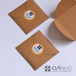 پاکت کرافت مربع مدل ارغوان (20 تایی) - ملزومات بسته بندی آرتینگ