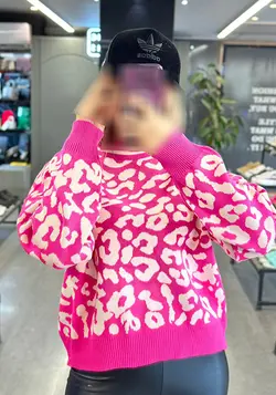 بلوز بافت پلنگی کد ۱۳۰۰۹