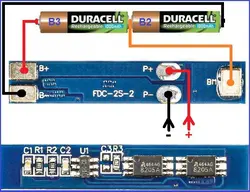 ماژول محافظ شارژر باتری لیتیومی 2 سل