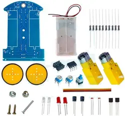 کیت ربات ماشین مسیریاب دو موتوره D2-1 diy