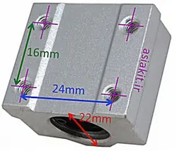 بلبرینگ خطی بلوکي SCS8UU مناسب شفت 8mm