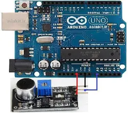 ماژول سنسور صوت با LM393 میکروفن دیجیتال