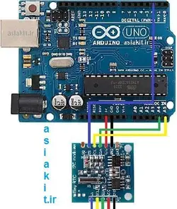 ماژول ساعت و تقویم DS1307+24C32 (حافظه دار)