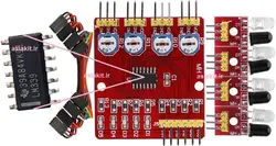 ماژول حسگر مادون قرمز ربات های تعقیب خط ( 4 کاناله )
