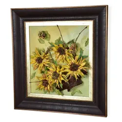 قاب آفتابگردان طرح گل خشک