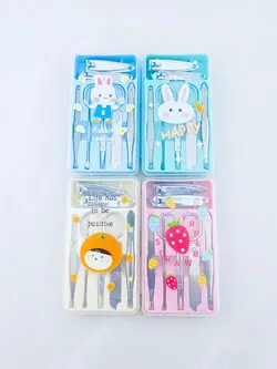 ست مانیکور فانتزی جعبه شفاف