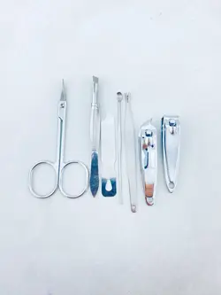 ست مانیکور فانتزی جعبه شفاف