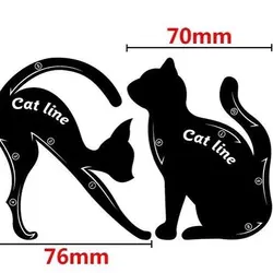 شابلون خط چشم و سایه مدل گربه