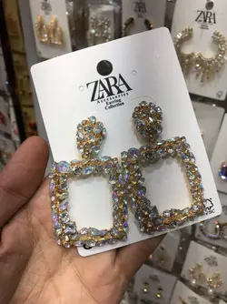 گوشواره آویز نگین دار