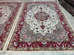 طرح علیا قلم رج 30 گل ابریشم اندازه دو پارچه 6 متری