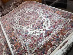 طرح خطیبی رج 40 حاشیه و گل ابریشم اندازه جفت 6 متری فوق العاده درجه یک