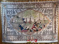 طرح بزم خسرو پرویز چله و گل ابریشم اندازه تک ۶متری رج ۶۰