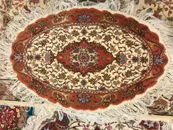 بیضی رومیزی رج ۵۰ اندازه ۶۰ در۹۰ سانتی متر