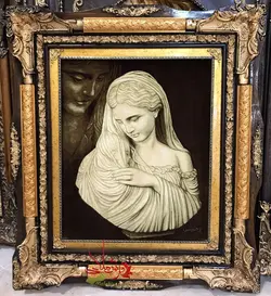 تابلو فرش تندیس مهر مادر برجسته