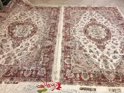 طرح خطیبی جدید قلم گل ابریشم رج ۳۰ اندازه دو پارچه 6 متری