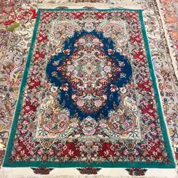 فرش زرنیم تبریز طرح خطیبی جدید قلم