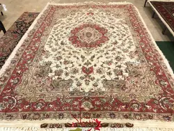 طرح خطیبی دومتن گل ابریشم رج ۳۰ اندازه تک 6 متری