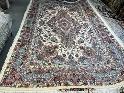 طرح خطیبی جدید حاشیه و گل ابریشم رج 40 اندازه تک 6 متری