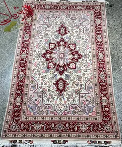 زرع و نیم طرح هریس، چله نخ، گل ابریشم، رج ۵۰، اندازه یک در یک و نیم